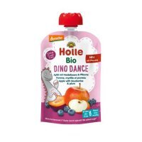 Holle Bio Organic Mus owocowy jabłko z jagodą i śliwka, 100 g