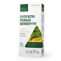 MEDICA HERBS Gymnema Morwa Berberyna, 60 kaps.