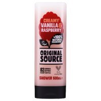 Original Source Żel pod prysznic Creamy Vanilla & Raspberry, 500 ml