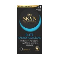 UNIMIL SKYN ELITE Ekstra nawilżane prezerwatywy nielateksowe, 10szt.
