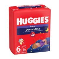 HUGGIES Pieluchomajtki Overnights Pants rozmiar 6 (15-25kg), 22szt.