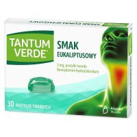TANTUM VERDE 3mg o smaku eukaliptusowym, 30 pastylek