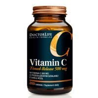 Doctor Life Timed-Release Vitamin C Witamina C 500 mg, 200 tabl.