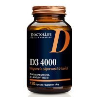 Doctor Life D3 4000 Witamina D, 120 kaps.