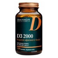Doctor Life D3 2000 Witamina D, 120 kaps.