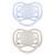 CANPOL BABIES Smoczek silikonowy symetryczny DentalAir 0-6m Nude niebieski 23/225, 2 szt.