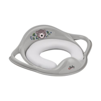 MALTEX Nakładka sedesowa miękka Leśna Ferajna Misiu szara