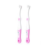 BRUSHBABY FirstBrush Szczoteczka do zębów dla dzieci 0-18 miesięcy, 2szt.