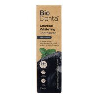BIODENTA Charcoal Whitening Fresh Mint Pasta do zębów z węglem aktywnym, 75 ml