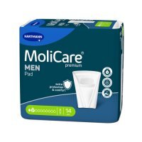 MoliCare Premium MEN Wkłady anatomiczne chłonne 2 krople, 14 szt.