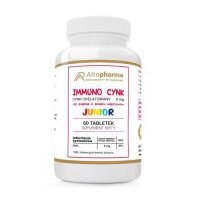ALTOPHARMA Immuno Cynk Junior o samku malinowym, 60 tabl. do ssania