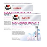 Zestaw Doppelherz System Kollagen Beauty płyn, 60 amp. x 25ml