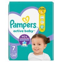 Pampers Active Baby 7 Pieluszki 15 kg+, 44 szt.