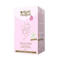 BiFix Lady Teapot Focus Mind Herbatka owocowa z żurawiną i Ashwagandhą, 20x2g
