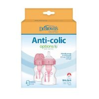 Dr Brown's Antykolkowe butelki dla dzieci kolor różowy 150 ml, 2 szt.