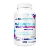 Allnutrition Magnesium + Ashwagandha + B6, 100 kaps.