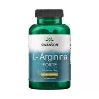 Swanson L-Arginina Forte, 90 kaps.