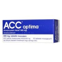 ACC Optima 600 mg, 10 tabletek musujących (DELFARMA)