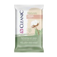 Cleanic Naturals Virgin Cotton Chusteczki odświeżające, 15 szt.