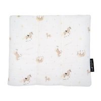 Lullalove Poduszka muślinowa Konie 25 x 30 cm