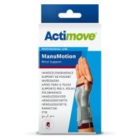 Actimove Professional Line ManuMotion Orteza stabilizująca nadgarstek ze wzmocnieniem i kompresją medyczną (L) lewa biała