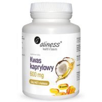 Aliness Kwas kaprylowy 600 mg, 90 kaps.