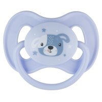 Canpol Babies Smoczek uspokajający kauczukowy 6-18m Animals niebieski 22/594, 1 szt.