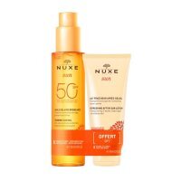 Nuxe Sun Olejek do opalania SPF 50, 150 ml + Balsam po opalaniu, 100 ml