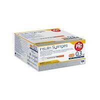 PIC solution Insulin Syringes 30G (0,30mm) x 8mm Jednorazowa strzykawka insulinowa 0,3ml, 100 szt.
