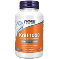 Now Foods Krill Oil 1000 mg Double Strength, 60 kaps.