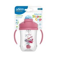 Dr Brown's Kubek Pierwsza słomka różowy, 270 ml