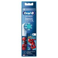 Oral-B Pro Kids 3+ Superior Cleaning Końcówki wymienne do szczoteczek elektrycznych Spider-Man, 4 szt.