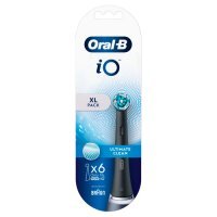 Oral-B iO Ultimate Clean Końcówki wymienne do szczoteczek elektrycznych czarne, 6 szt.