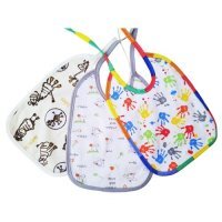 Libra-Babies Śliniak bawełniany z ceratką wiązany, 3szt.