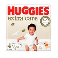 HUGGIES Extra Care Jumbo 4 (8-16kg), 33szt.