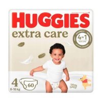 HUGGIES Pieluchy Extra Care Mega rozmiar 4 (8-16kg), 60szt.