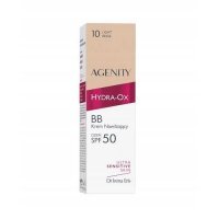 Agenity Hydra-Ox BB Krem nawilżający na dzień SPF50, 10 Light Beige, 30 ml