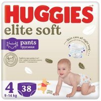 HUGGIES Pieluchomajtki Elite Soft rozmiar 4 (9-14kg), 38szt.