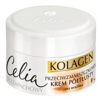 CELIA Kolagen Przeciwzmarszczkowy krem półtłusty do cery wrażliwej z Kozim Mlekiem, 50ml
