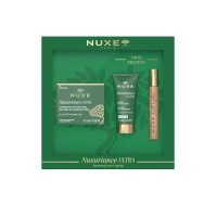 NUXE Zestaw Nuxuriance Ultra Krem przeciwstarzeniowy na noc, 50 ml+ Krem przeciwstarzeniowy na dzień, 15 ml + Rozświetlający olejek ze złotymi drobinkami, 8 ml