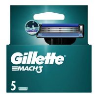 Gillette Mach3 Ostrza wymienne do maszynki do golenia dla mężczyzn, 5 szt.