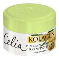 CELIA Kolagen Przeciwzmarszczkowy krem półtłusty do cery normalnej i suchej z Oliwką, 50ml