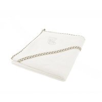 BOCIOLAND Okrycie kąpielowe ecru 100% bawełna 80 x 80cm