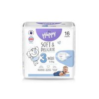 Bella Baby Happy Soft & Delicate Midi 3 Pieluszki 5-9kg, 16 szt.