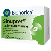 SINUPRET 100 tabletek na stany zapalne zatok