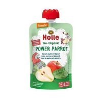 HOLLE Bio Organic Mus owocowy gruszka i jabłko ze szpinakiem, 100g