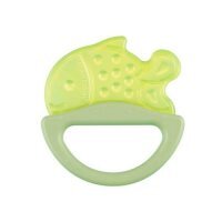 CANPOL BABIES Gryzak elastyczny z grzechotką zielona rybka 13/107