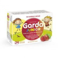 Garda Junior smak malinowo - truskawkowy, 24past. do ssania