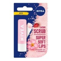 Nivea Pielęgnujący peeling do ust w sztyfcie Dzika Róża, 4,8g