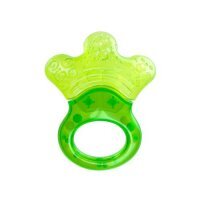 CANPOL BABIES Gryzak wodny z grzechotką Łapka zielony 56/136, 1szt.